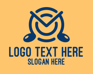 Note - Musical Note Clock logo design