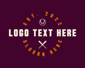 Playoffs - Sporty Baseball Emblem logo design