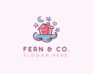 Cloud Home Daycare logo design