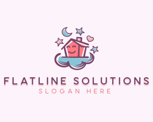 Cloud Home Daycare logo design