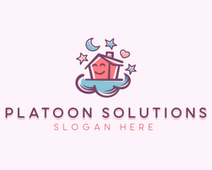 Cloud Home Daycare logo design