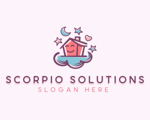 Cloud Home Daycare logo design