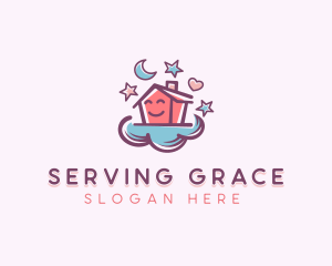 Cloud Home Daycare logo design