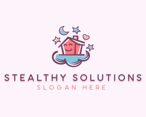 Cloud Home Daycare logo design