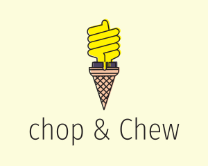 Lightbulb - Ice Cream Lightbulb logo design