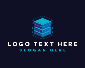 Coding - Technology Cube Box logo design