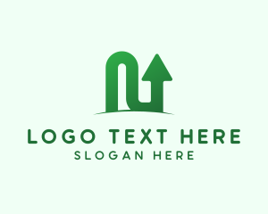 Professional - Marketing Arrow Letter N logo design