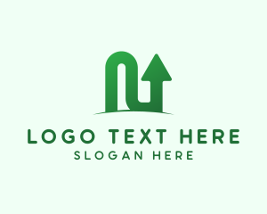 Agency - Marketing Arrow Letter N logo design