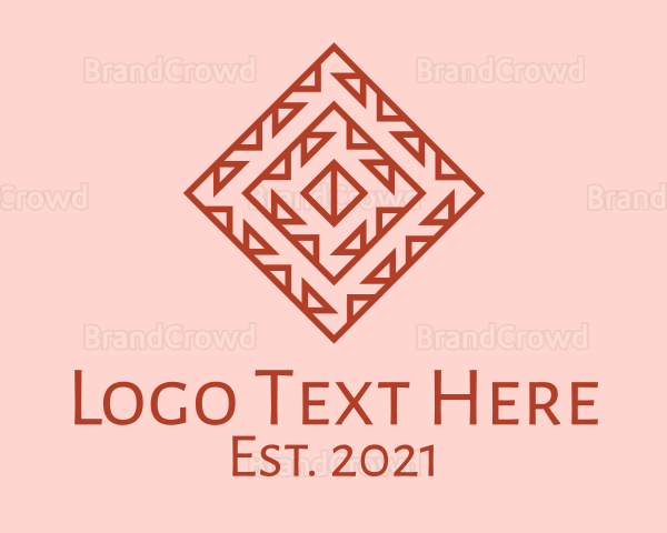 Geometric Aztec Decoration Logo