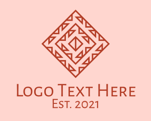 Minimalist - Geometric Aztec Decoration logo design