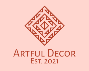 Geometric Aztec Decoration logo design