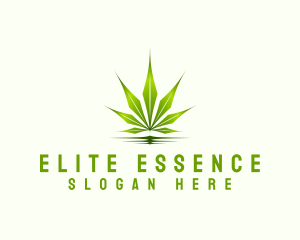 Environmental - Organic Leaf Cannabis logo design