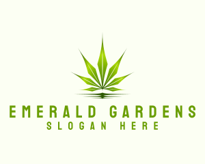 Organic Leaf Cannabis logo design