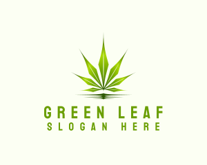 Organic Leaf Cannabis logo design