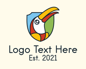 Avian - Toucan Bird Shield logo design