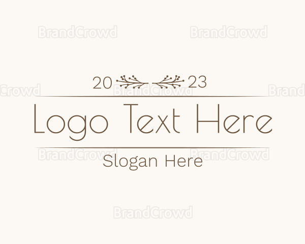 Elegant Floral Boutique Logo