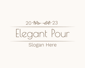 Elegant Floral Boutique logo design