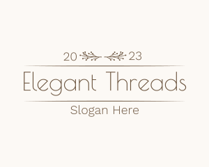 Elegant Floral Boutique logo design