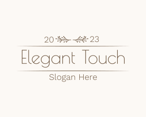 Elegant Floral Boutique logo design