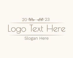 Wordmark - Elegant Floral Boutique logo design