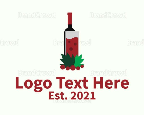 Wine Drink Bar Logo