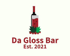 Wine Drink Bar  logo design