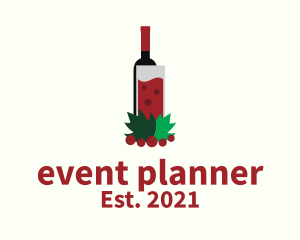 Red Wine - Wine Drink Bar logo design