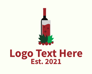 Cocktail Bar - Wine Drink Bar logo design