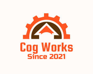 Cog Wheel House logo design