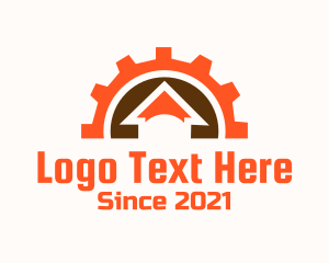 Builder - Cog Wheel House logo design
