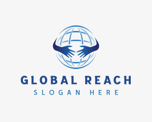 Global World Hands logo design