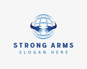Arms - Global World Hands logo design
