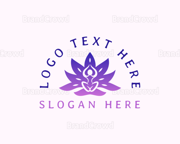 Lotus Meditation Yoga Logo