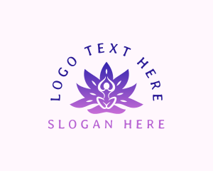 Lotus Meditation Yoga Logo