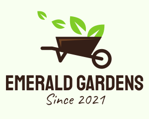 Wheel Barrow Garden  logo design