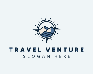 Trip - Mountain Trip Compass logo design