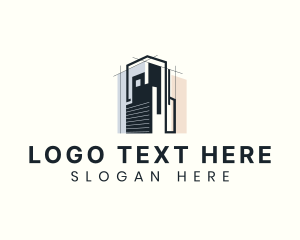 Renovation - Construction Building Architecture logo design