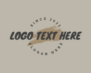 Clothing Brand - Urban Paint Grunge logo design