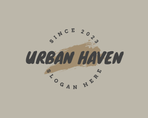 Urban Paint Grunge logo design