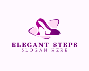 High Heel Stiletto Footwear logo design