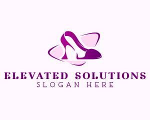 High Heel Stiletto Footwear logo design