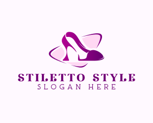 Stiletto - High Heel Stiletto Footwear logo design