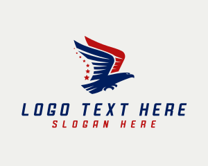 Bird - United States Eagle Star logo design