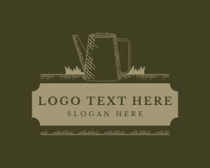 Rustic Watering Can Logo