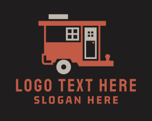 Camper Trailer House Logo