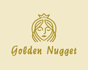 Golden Tiara Princess logo design