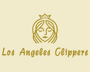 Queen - Golden Tiara Princess logo design