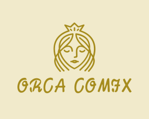 Person - Golden Tiara Princess logo design