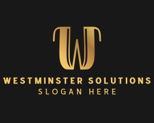 Golden Elegant Brand logo design