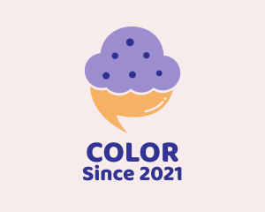 Baked Goods - Cupcake Chat Messenger logo design